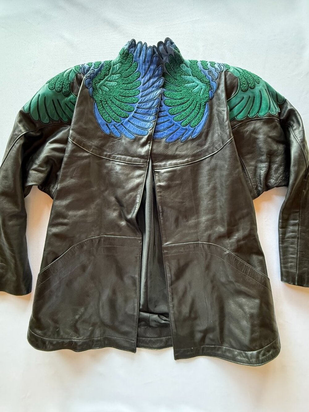 Jean Claude Jitrois Leather Jacket and Pant size 40